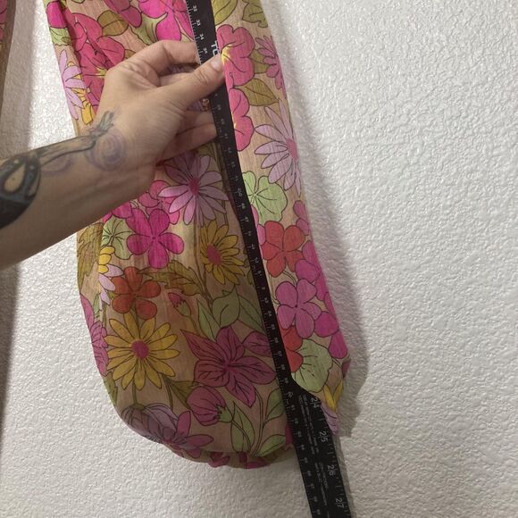 Show Me Your Mumu Briar Dress Womens XL Pink Floral Boho Peasant Long Sleeve - Picture 9 of 16